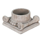 Bloempot 21x21x11 cm Grijs Steen Bloempot Binnen