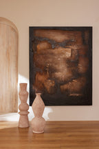 J-Line schilderij Duister - hout - bruin