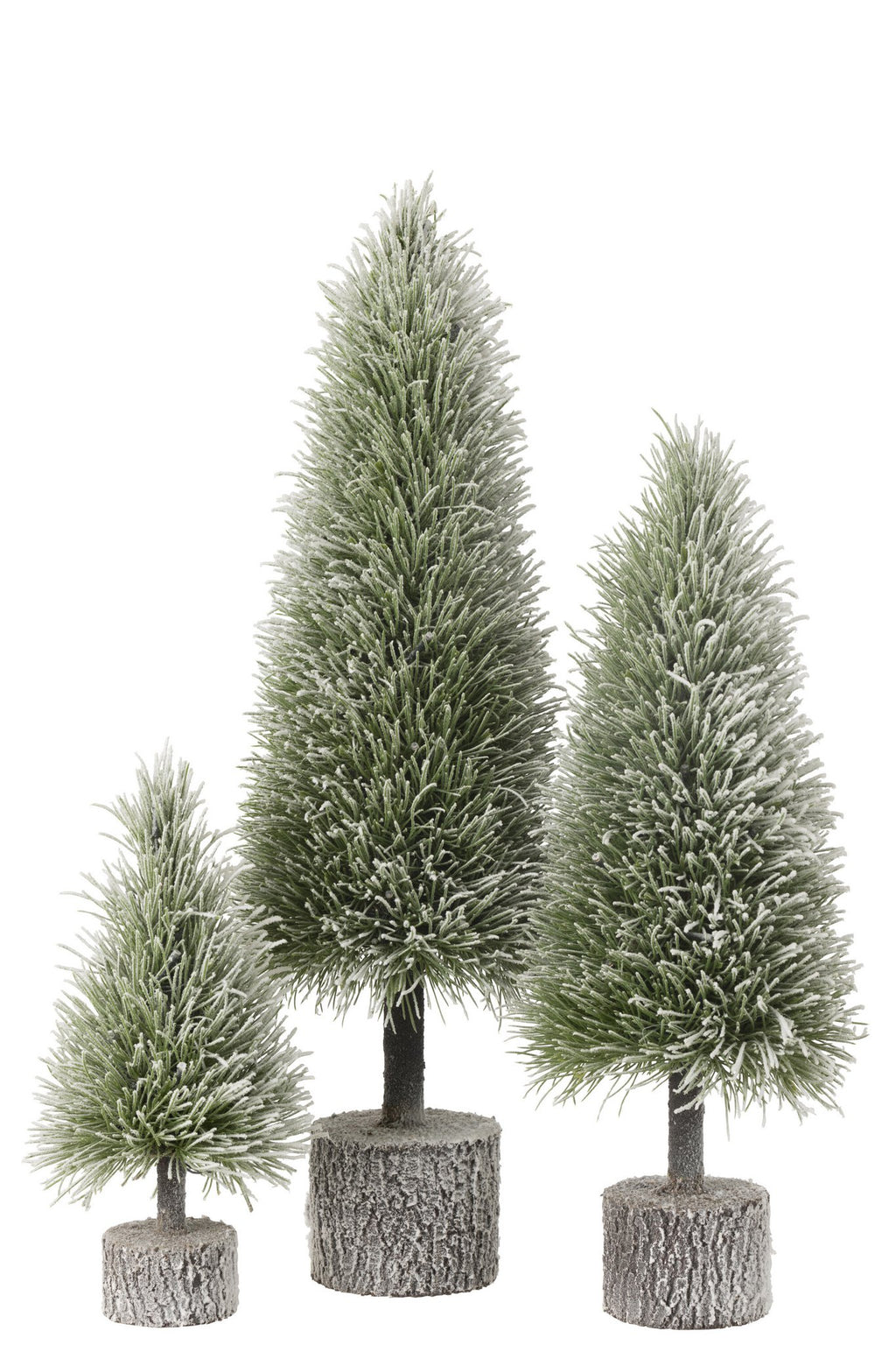 J-Line Kerstboom B+Led Kunststof Sneeuw Groen Large