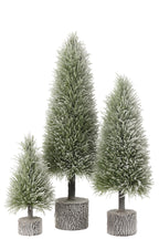 J-Line Kerstboom B+Led Kunststof Sneeuw Groen Large