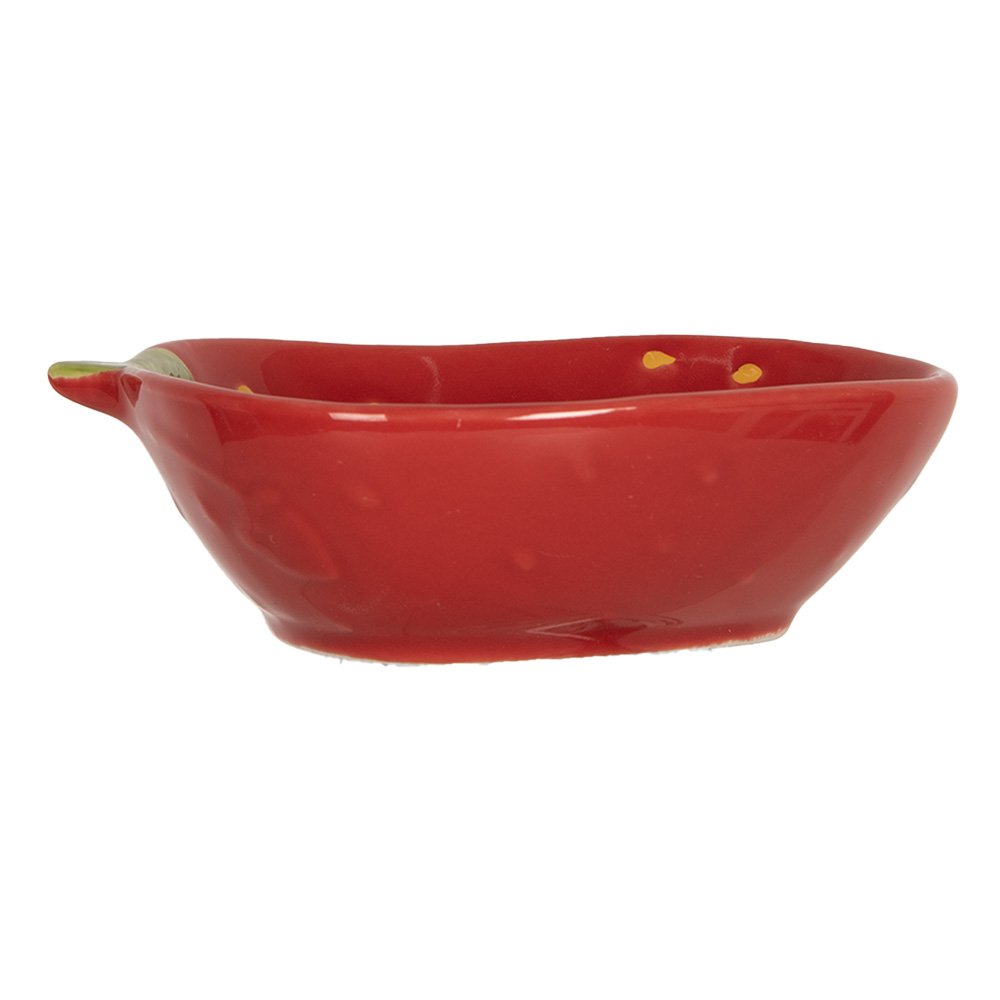 Kom Aardbeien 100 ml Rood Keramiek