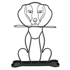 Paraplubak Hond 58 cm Zwart Metaal Parapluhouder