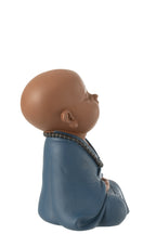 J-Line Monnik Zen Resin Blauw Large