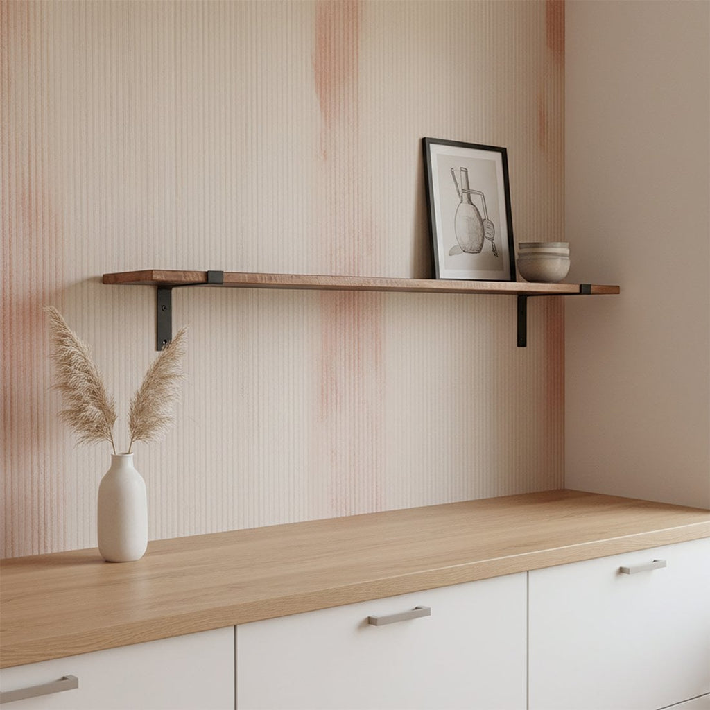 Factory wandplank - FSC gerecycled hout - 80 cm of 120 cm