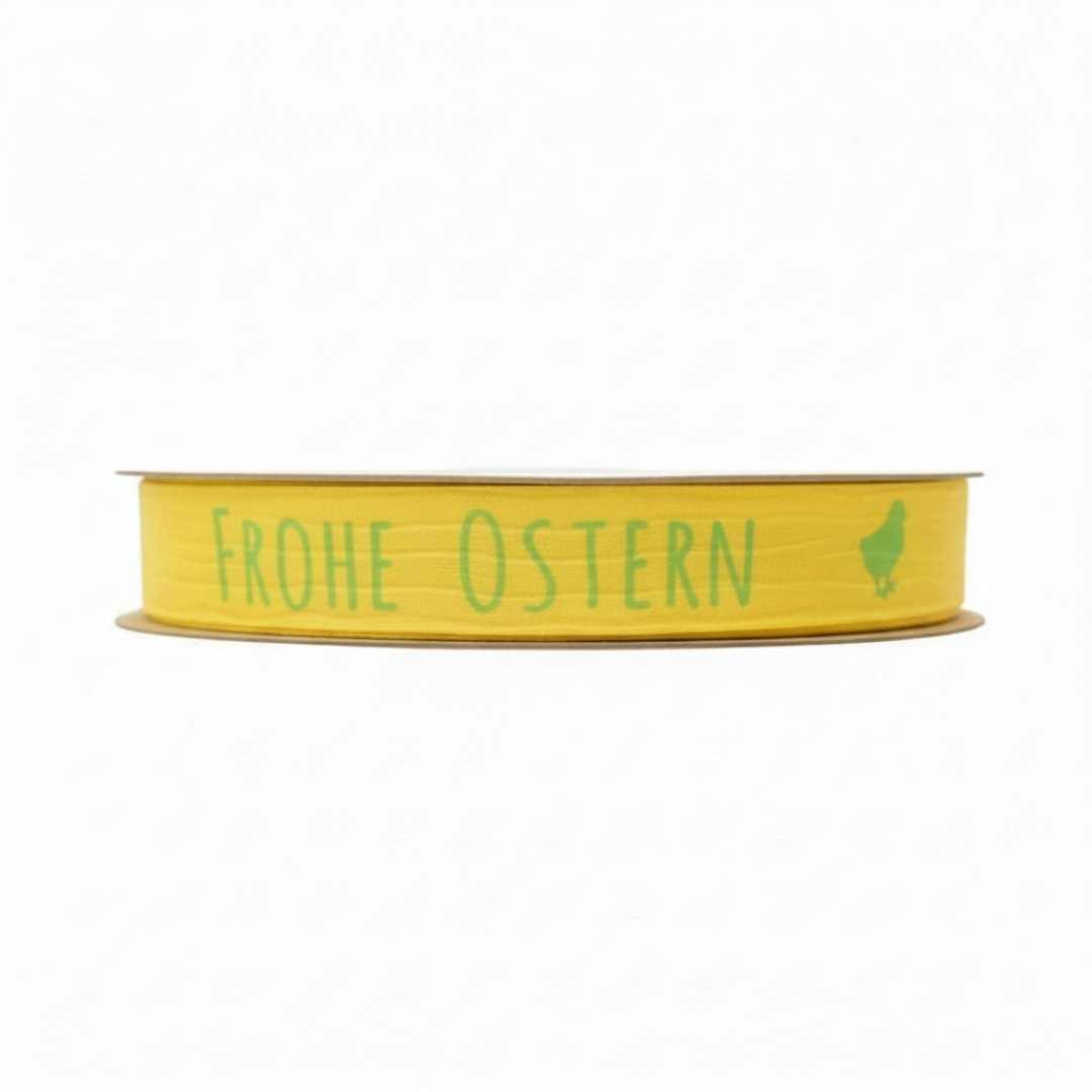 Paperlook lint – Frohe Ostern – Geel