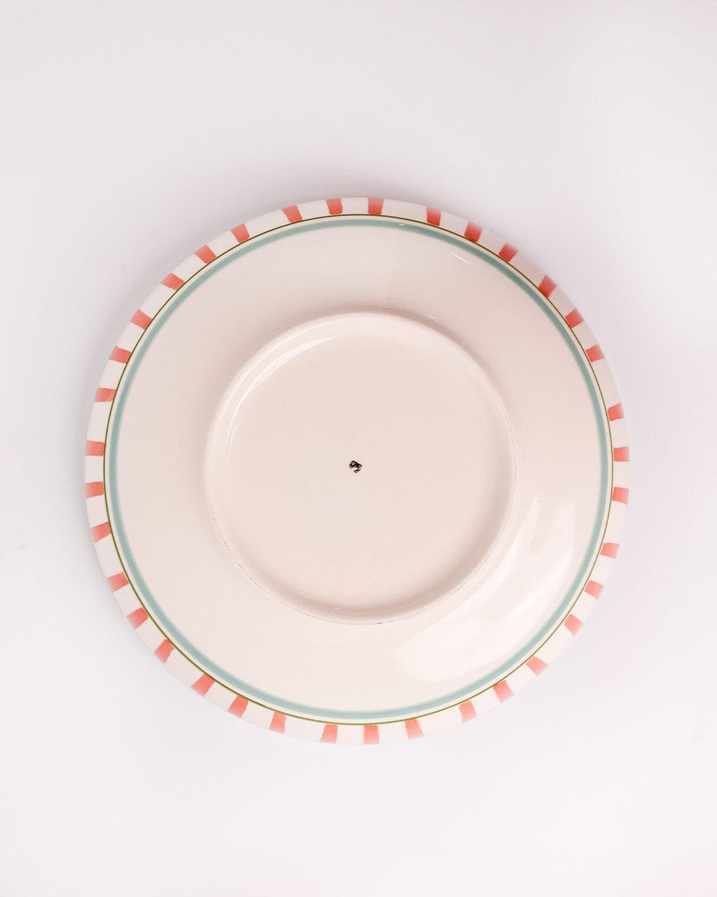 Serveerbord | Keramisch handgeschilderd rozenontwerp | Set van 2, klein en groot