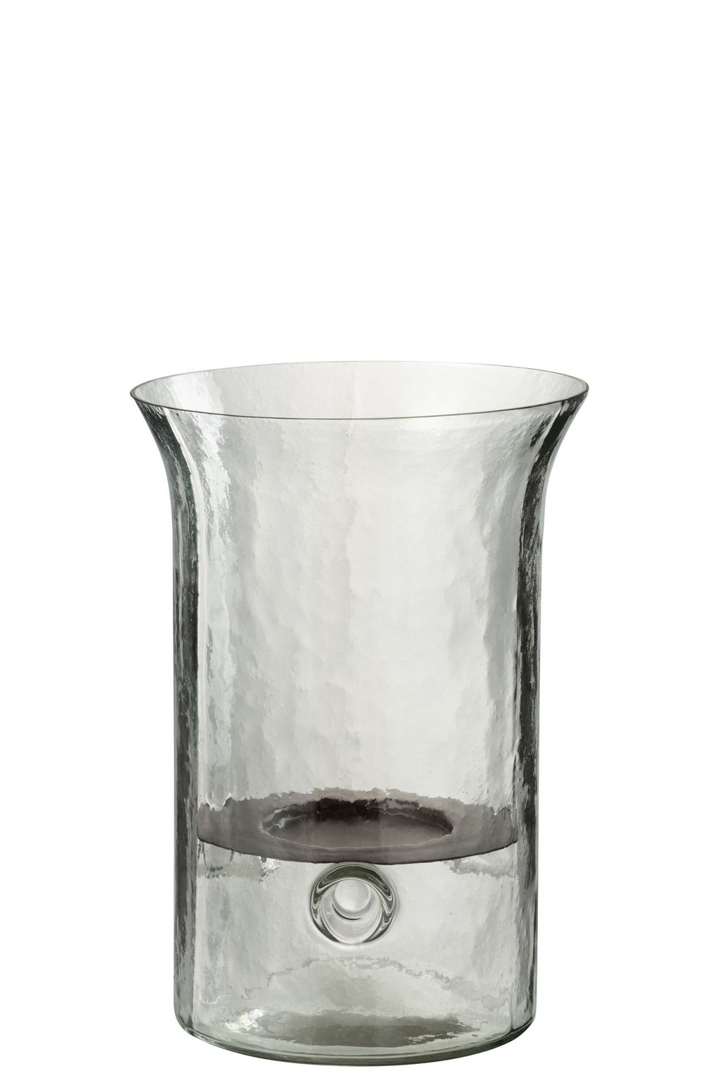 J-Line kaarshouder Bord Wazig - glas - transparant - small