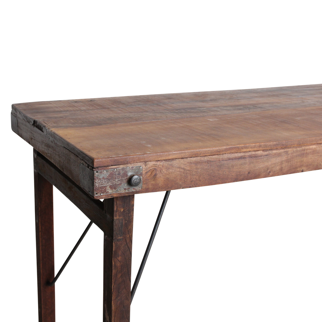 Markt bartafel bruin opklapbaar
