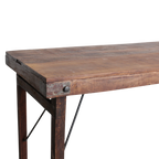 Markt bartafel bruin opklapbaar