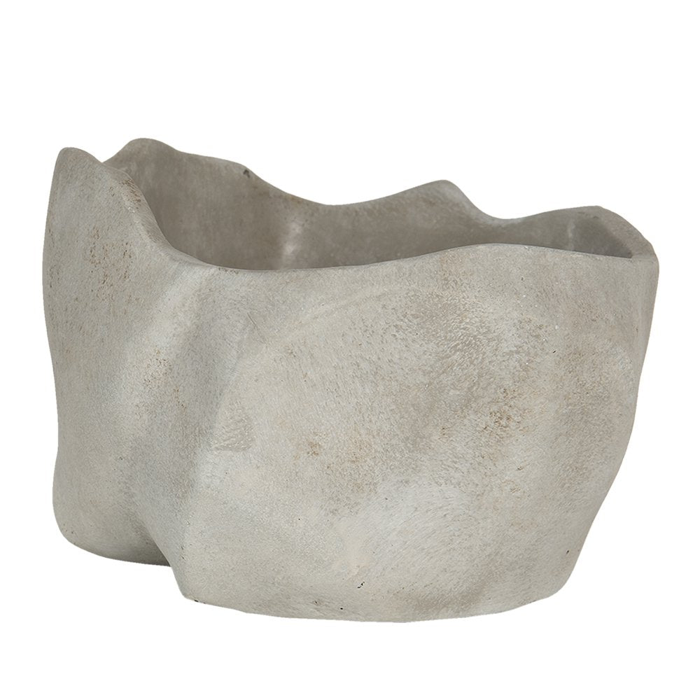 Bloempot 23x20x14 cm Beige Steen Bloempot Binnen