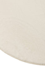 J-Line vloerkleed Cutie Rond - polyresin - wit