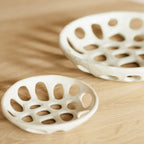 Decoratieve schaal 20,5xH4cm beige Nomad