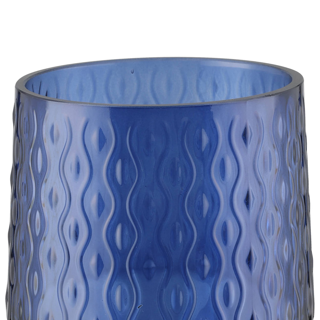 Windlicht Bezamby Blauw 14x14cm