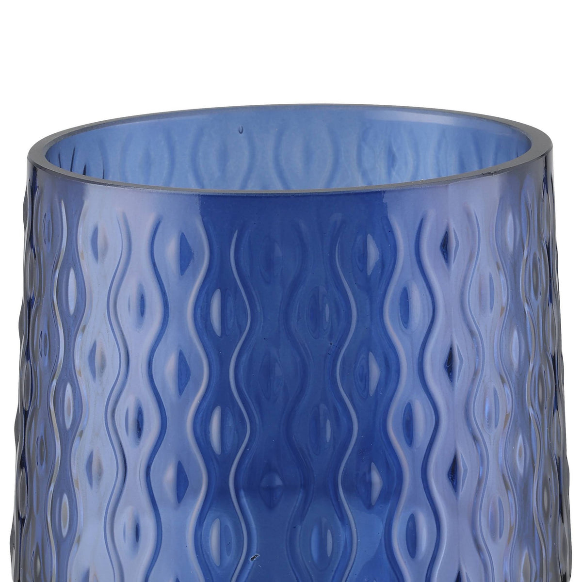 Windlicht Bezamby Blauw 14x14cm