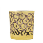 *Theelichthouder luipaard stippen goud small 8cm*