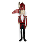 Kerstdecoratie Notenkraker 69x36x179 cm Rood Metaal