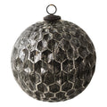 Kerstbal XL Ø 20 cm Zwart Glas Kerstdecoratie