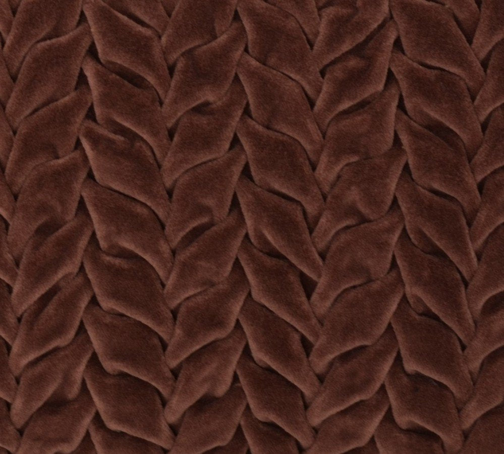 Smock Velvet kussen bruin 30x50cm