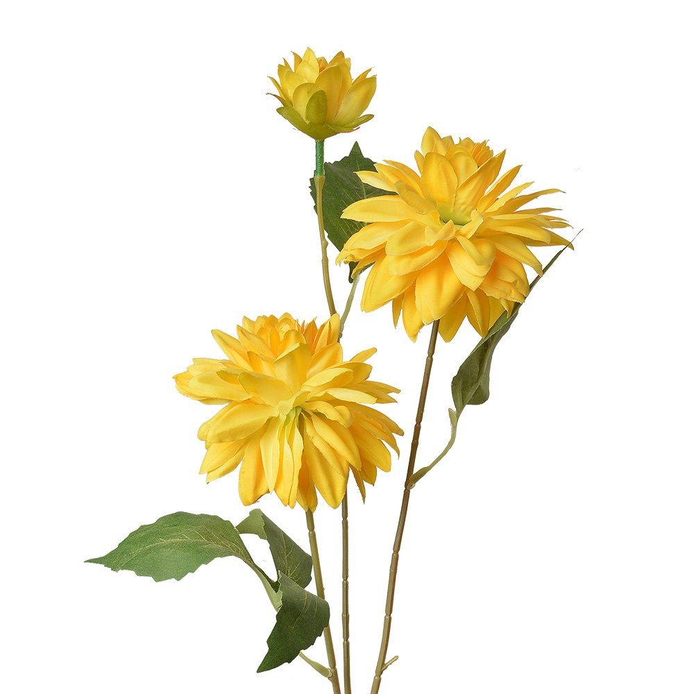 Kunstbloem 70 cm Geel Kunststof