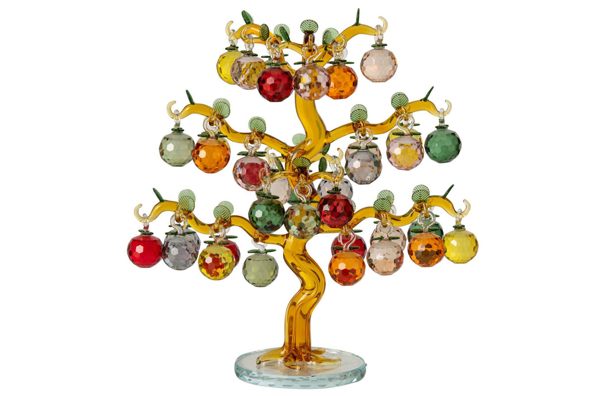 J-Line decoratieboom - kristal - multi