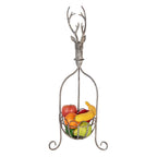 Decoratie Mand 28x28x68 cm Grijs Metaal Hert