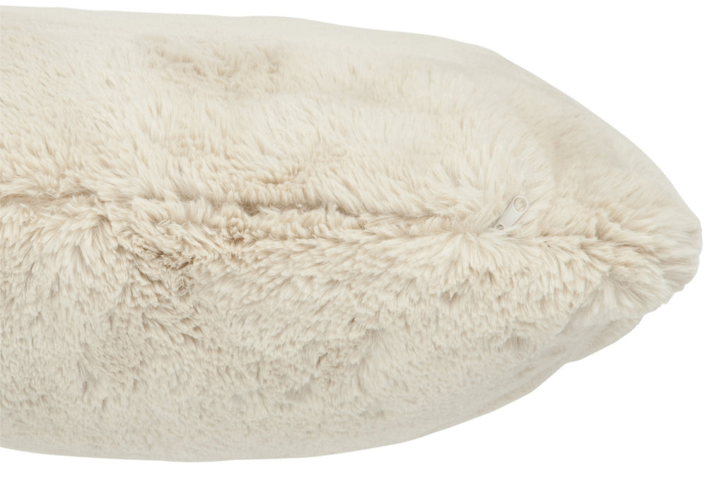 J-Line Cutie Sierkussen – Polyester – 45x45 cm – Lichtgrijs