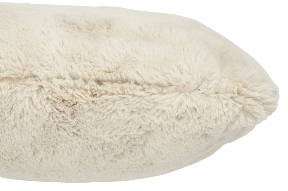 J-Line Cutie Sierkussen – Polyester – 45x45 cm – Lichtgrijs