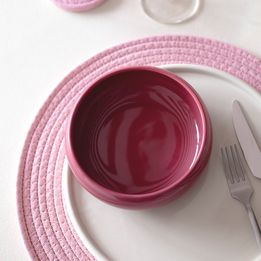 Kom 16xH5,5cm roze Billie - Set van 2