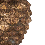 Decoratie dennenappel antiek bruin 18cm