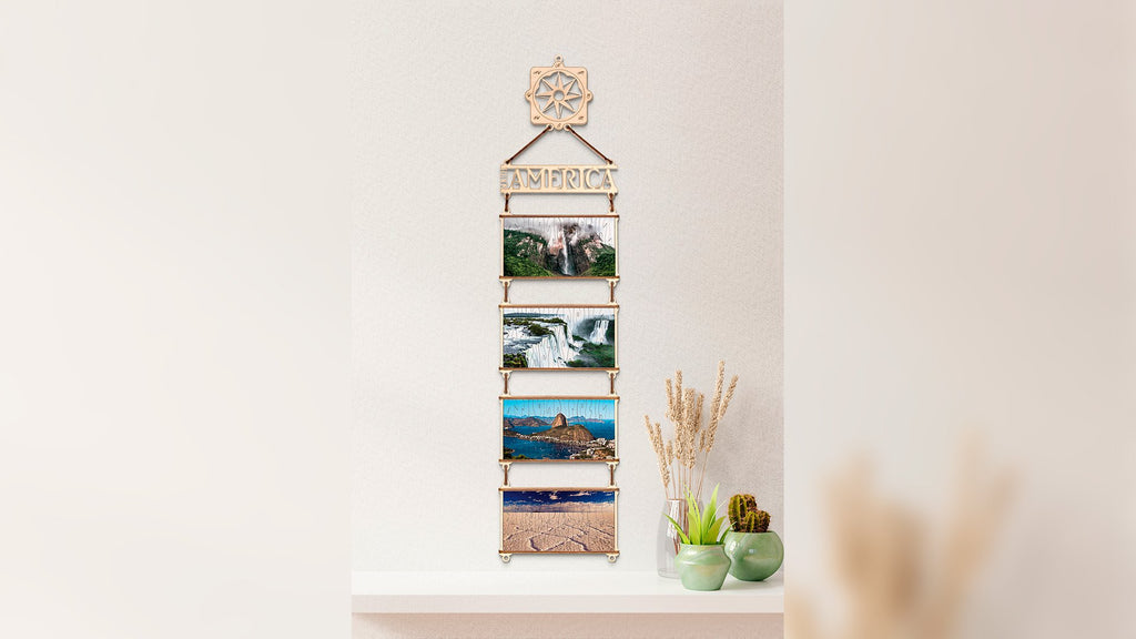 Eco Wood Art (EWA) 4 dubbelzijdige houten legpuzzels, Afrika, 1416, samen 70×17,5×1,5cm, kartonbox
