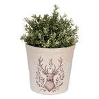 Bloempot Ø 17x16 cm Beige Keramiek Hert