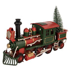 Kerstdecoratie Beeld Trein 28x9x17 cm Rood Metaal