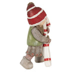 Decoratie Beeld Kind 18 cm Groen Polyresin Kerstfiguren