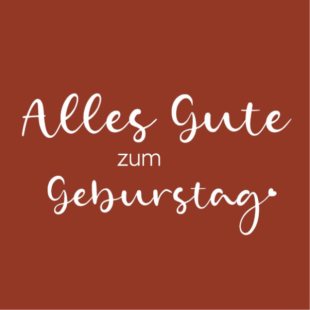 Wenskaart - Alles Gute zum Geburtstag