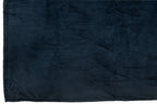 J-Line deken Snuggle - polyester - donkerblauw