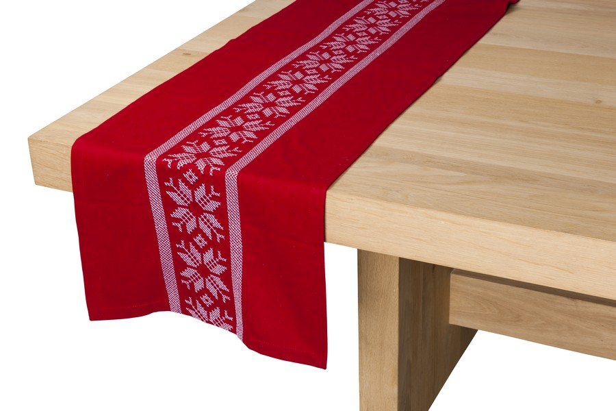 Jutland Tafelloper rood 42x220cm