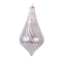 Kerstbal Ø 8x17 cm Roze Glas