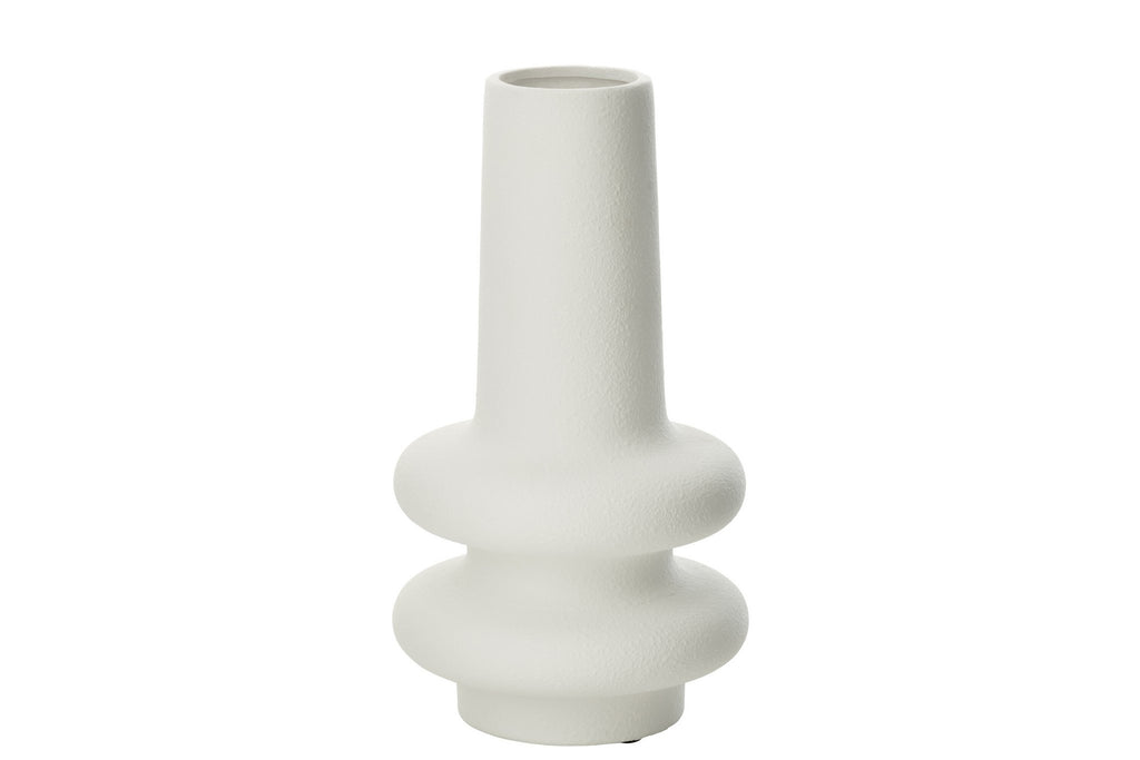 J -Line Vase Lyra - Cherry - White - smal - 32 cm hoog
