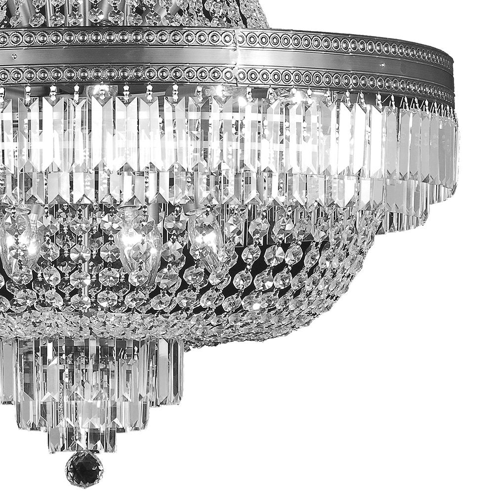 Kroonluchter Ø 80x105/220 cm Transparant IJzer Hanglamp