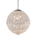 Kroonluchter Ø 40x48 cm Zilverkleurig Metaal Hanglamp