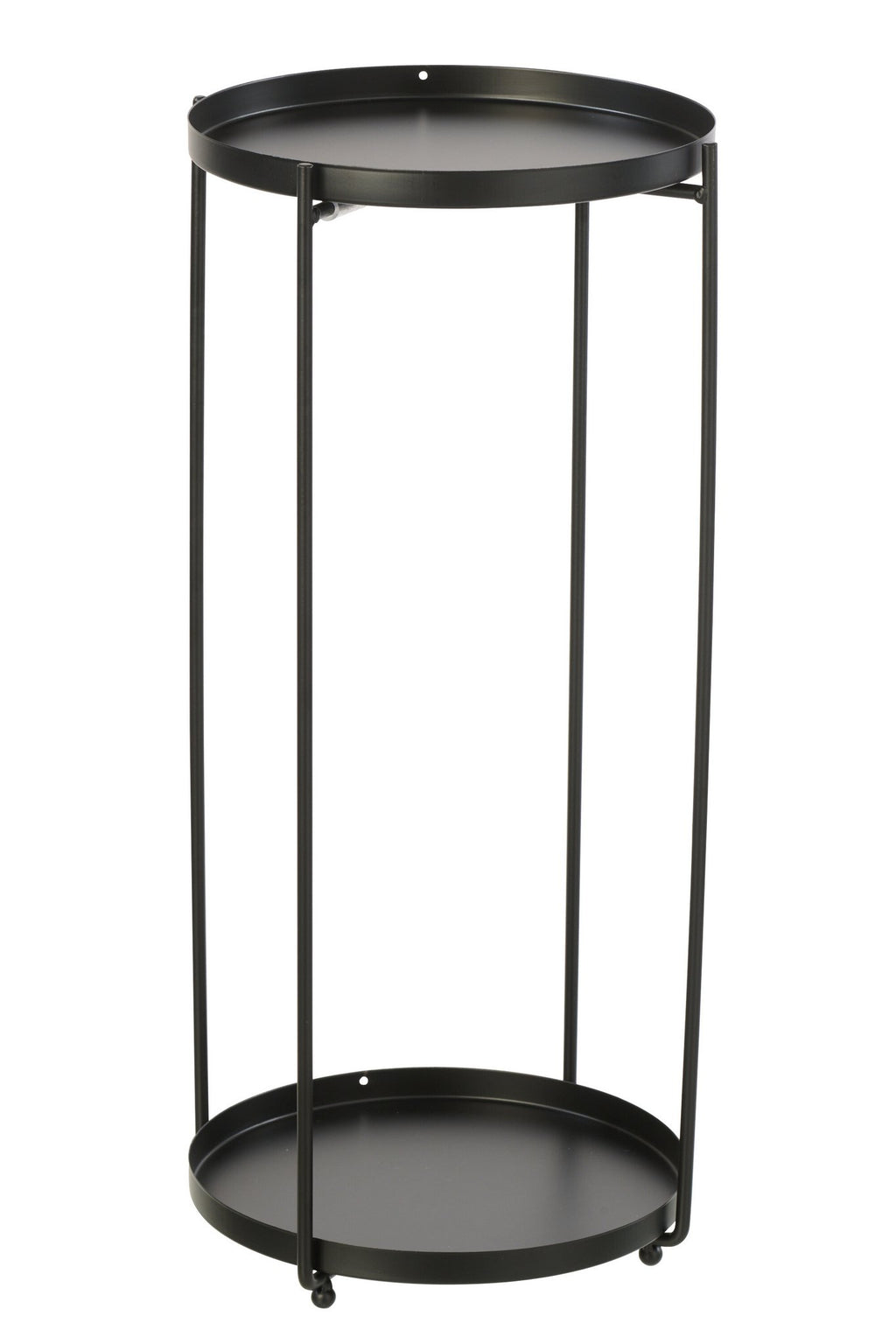 J-Line bijzettafel Rond - ijzer - zwart - L
