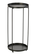 J-Line bijzettafel Rond - ijzer - zwart - L