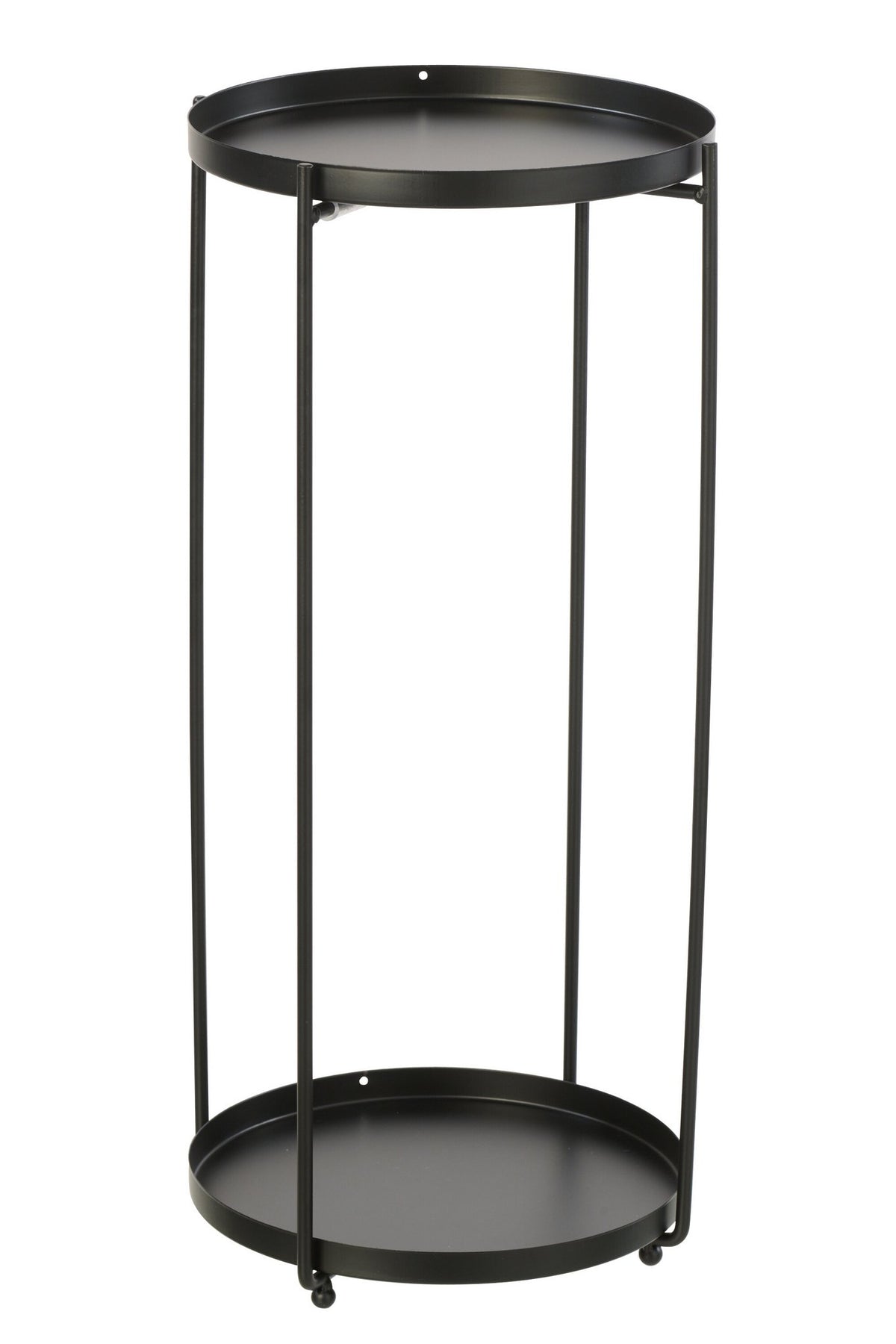 J-Line bijzettafel Rond - ijzer - zwart - L