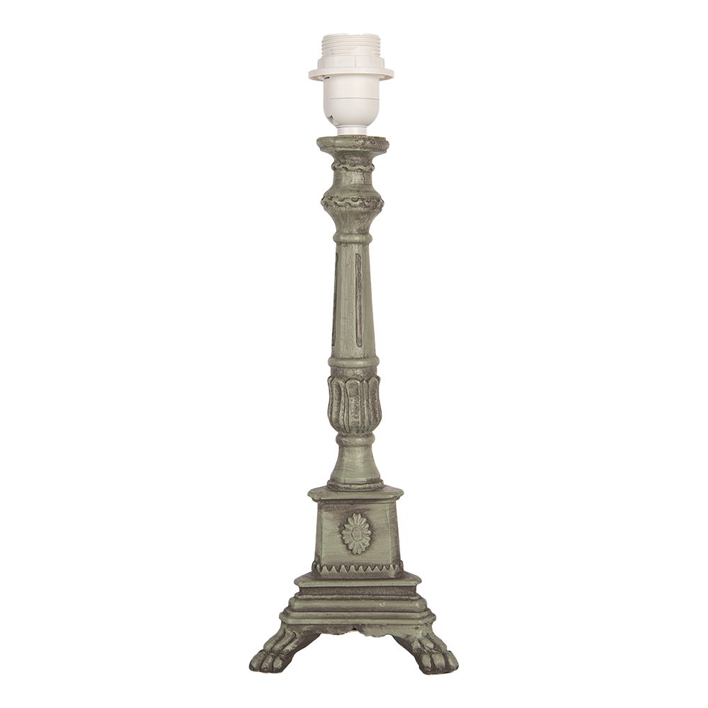 Lampenvoet 14x14x42 cm Groen Hout