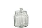 J-Line Voorraadpot Elia Glas Transparant Small