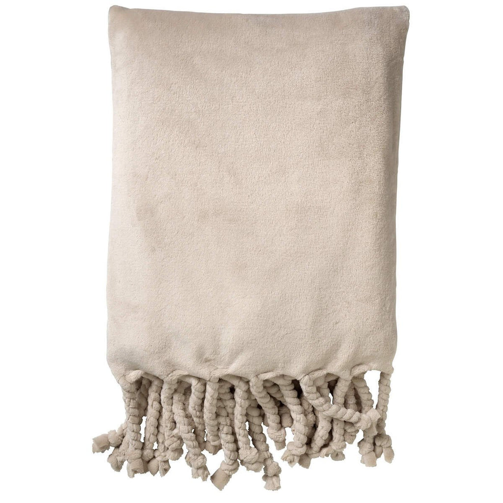 Dutch Decor Florijn - Plaid 150x200 cm - Puimsteen - beige