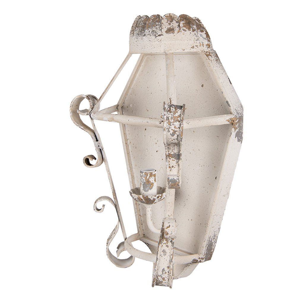 Wandlamp 33x18x49 cm Beige Goudkleurig IJzer Muurlamp