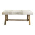 Bank chalet koe grijs 95cm