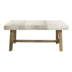Bank chalet koe grijs 95cm