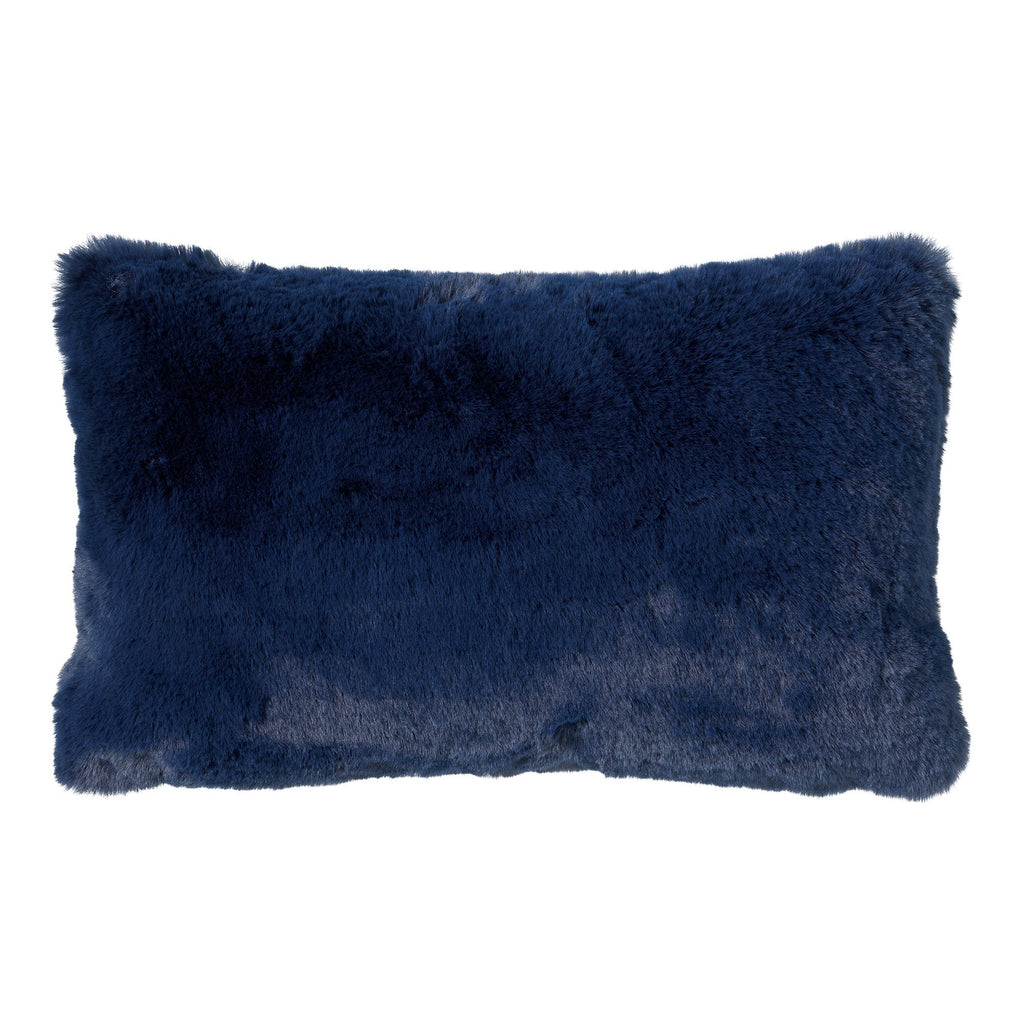 Dutch Decor Zaya - Kussen 30x50 cm - Imitatiebont look - Insignia Blauw - Blauw